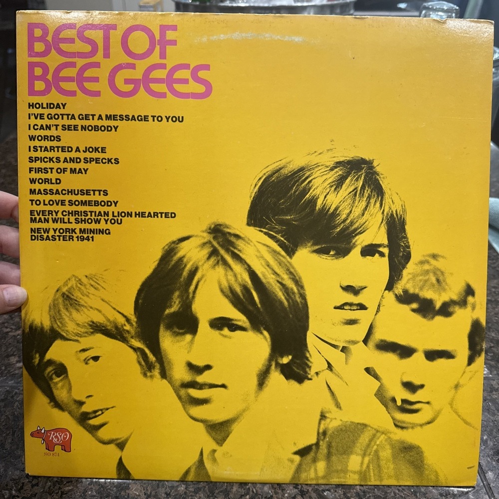 BEE GEES:  Best Of Bee Gees SO-874 1973 LP, Hits EX Classic Vinyl LP